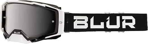 Blur B-40 Goggle Black/White With Radium Silver Lens