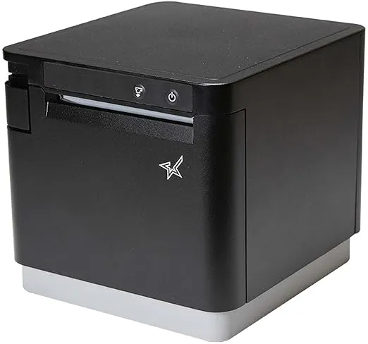 Star Micronics mC-Print3 3-inch Ethernet (LAN) / USB Thermal POS Printer with CloudPRNT, Cutter, and External Power Supply - Black