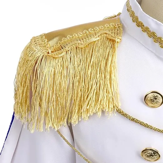 IDOPIP Boys Prince Charming Costume Prince Dress up Medieval Royal Prince Outfit Costume for Toddler Kid Boy HalloweenCosplay
