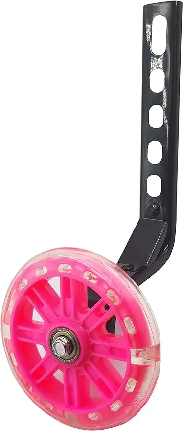 a Pair of Children's Bicycle Riding Flash Silent Training Wheels, Suitable for 12-20 inch Single Speed Bicycles
