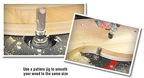 Amana Tool - 47224 Miniature Flush Trim Plunge Template 1/4 Dia x 3/4 x 1/4" Shank Car