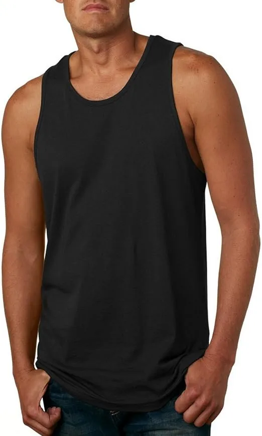 Next Level Men's Cotton Tank L BLACK