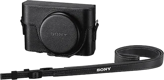 Sony Premium Jacket Case (LCJRXK/B) for RX100 Series Digital Still Cameras, Black, Small