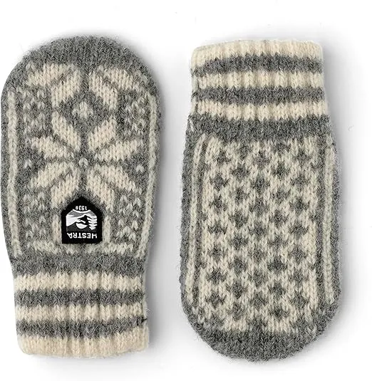 Hestra Child's Nordic Mitt (Child 0-4yrs) I Wool Mitten for Winter Weather