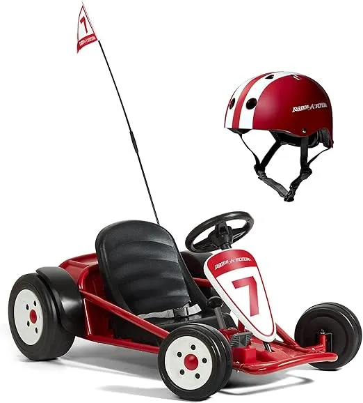 Radio Flyer Ultimate Go Kart, Kids Outdoor Racing Cart for Ages 3 to 8 Years Old, Red