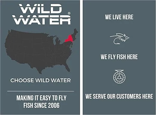 Wild Water Tenkara Starter Package, Excellent Fly Fishing Equipment for Beginners, Includes Flies, Three Lines, Hard Tube Case & Rod Sock