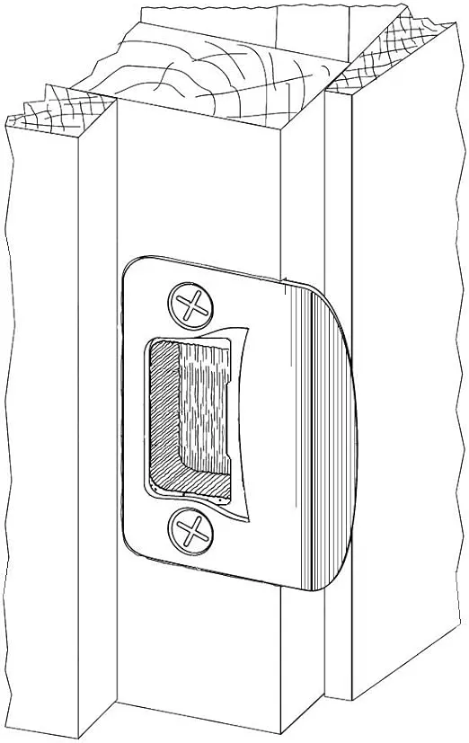 4-Pack Gator Door Latch Restorer - Strike Plate (Satin Nickel)