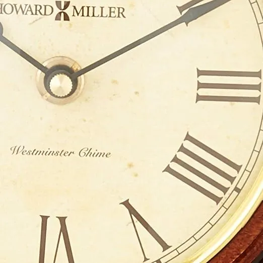 Howard Miller Redford Mantel Clock 635-123 – Windsor Cherry with Quartz, Single-Chime Movement