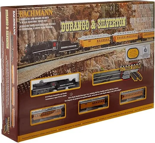 Bachmann Trains - Durango & Silverton Ready To Run Electric Train Set - N Scale 0.5 Liters