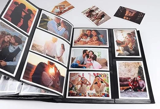 RECUTMS Photo Album 4x6 1000 Pockets Photos, Extra Large Capacity Family Wedding Picture Albums Holds 1000 Horizontal and Vertical Photos (Black)