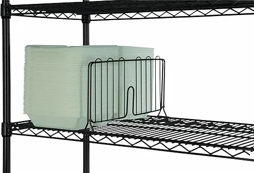 Omega Products Corporation 18" Wide Black Wire Shelf Divider