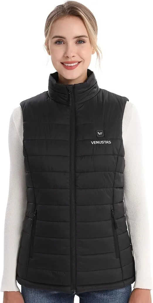 Venustas Women's Heated Vest with Battery Pack 7.4V, Heated clothes for women