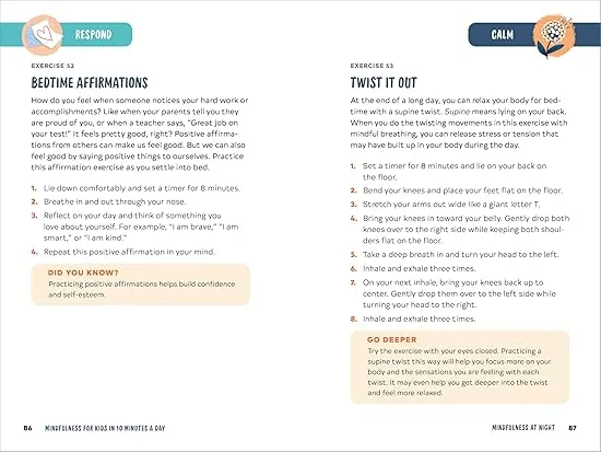 Mindfulness for Kids in 10 Minutes a Day: Simple Exercises to Feel Calm, Focused, and Happy
