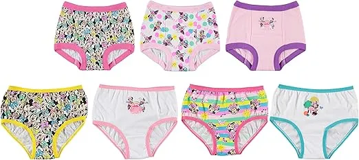 Disney Girls' Minnie Mouse Potty Training Pants and Starter Kit with Stickers & Tracking Chart in Sizes 18m, 2t, 3t, 4t