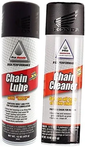HONDA Pro Chain Lube (15oz) and Chain Cleaner (15oz) Combo Kit