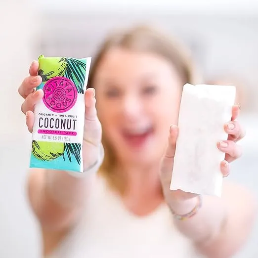 Pitaya Foods - Organic Coconut Smoothie Packs, Pre-Packaged Frozen Fruit Purée, No Added Sugar or Preservatives, Good Source of Fiber & Manganese, Gluten- & Dairy-Free, 100% Fruit (14 oz, 8-Pack)