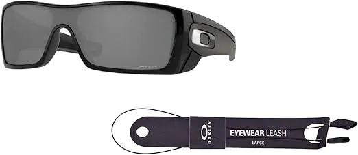 Oakley Batwolf OO9101 Rectangle Sunglasses for Men + BUNDLE Leash+Designer iWear Care Kit