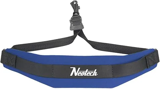 Neotech Saxophone Strap - Small - Made In USA- Swivel Hook Neck Strap for Saxophone, Clarinets, English Horns & More - Comfortable Neoprene Instrument Neck Strap (Royal Blue)