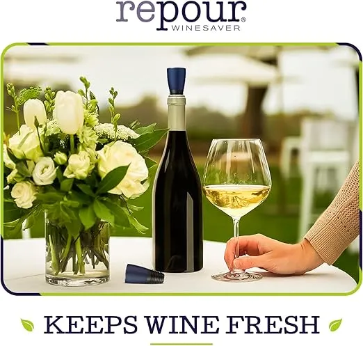 Wine Saver and Stopper - Removes Oxygen, Preserving and Keeping Wine As Fresh As The Day The Bottle Was Opened (10-Pack)