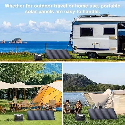 SolarPlay Portable Power Station, Q2501 2400W/2160Wh Large Capacity Solar Generator with 200W Solar Panel, BMS Emergency Power Station for Home Backup, Camping, Outdoor Battery Backup