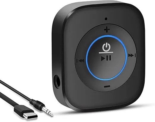Friencity Bluetooth 5.3 Receiver for Speaker, Bluetooth Audio Receiver Adapter for Car Stereo Home Stereo Amp Wired Headphones, Hi-Fi Music Wireless AUX Adapter with 3.5mm RCA Jack, 20H Playtime