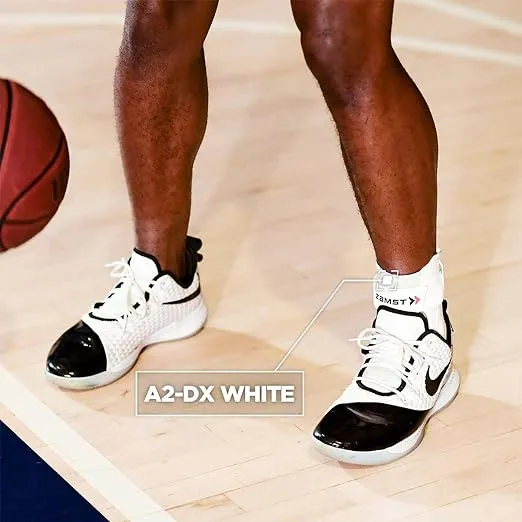 Zamst A2-DX Sports Ankle Brace with Protective Guards For High Ankle Sprains and Chronic Ankle Instability-for Basketball, Volleyball, Lacrosse, Football-White, Right XL