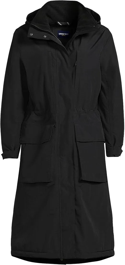 Lands' End Women's Squall Waterproof Insulated Winter Stadium Coat