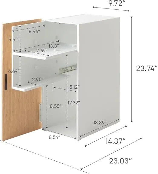 Yamazaki Home Tower Large Capacity Game Console Rack – Organize Controllers, Pull-Out Shelf, Cable Management - Steel