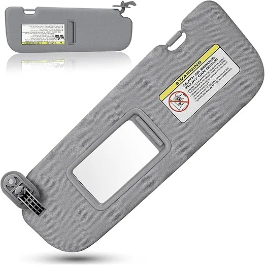 Left Driver Side Sun Visor for Hyundai Elantra 2011 2012 2013 2014 2015 Beige Without Light Replace # ‎852103X000TX (Left Driver Side, Grey)
