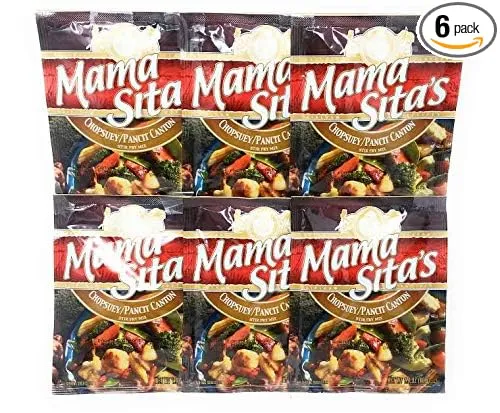 Mama Sita's Chopsuey / Pancit Canton Stir Fry Mix, Net Wt 1.4oz (40g) per Pack, 6 Pack