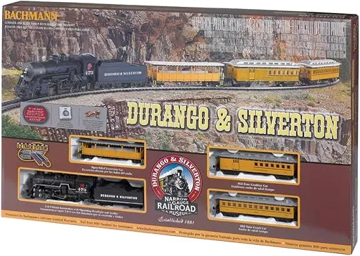 Bachmann Trains - Durango & Silverton Ready To Run Electric Train Set - HO Scale, Yellow