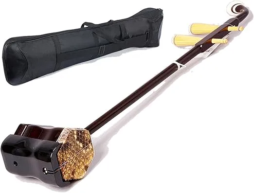 Beginner Chinese Violin - Erhu With Erhu Gig-Bag and Accessories + ENGLISH INSTRUCTIONAL BOOKLET W/Videos VIA QR CODE (By Patty Chan)