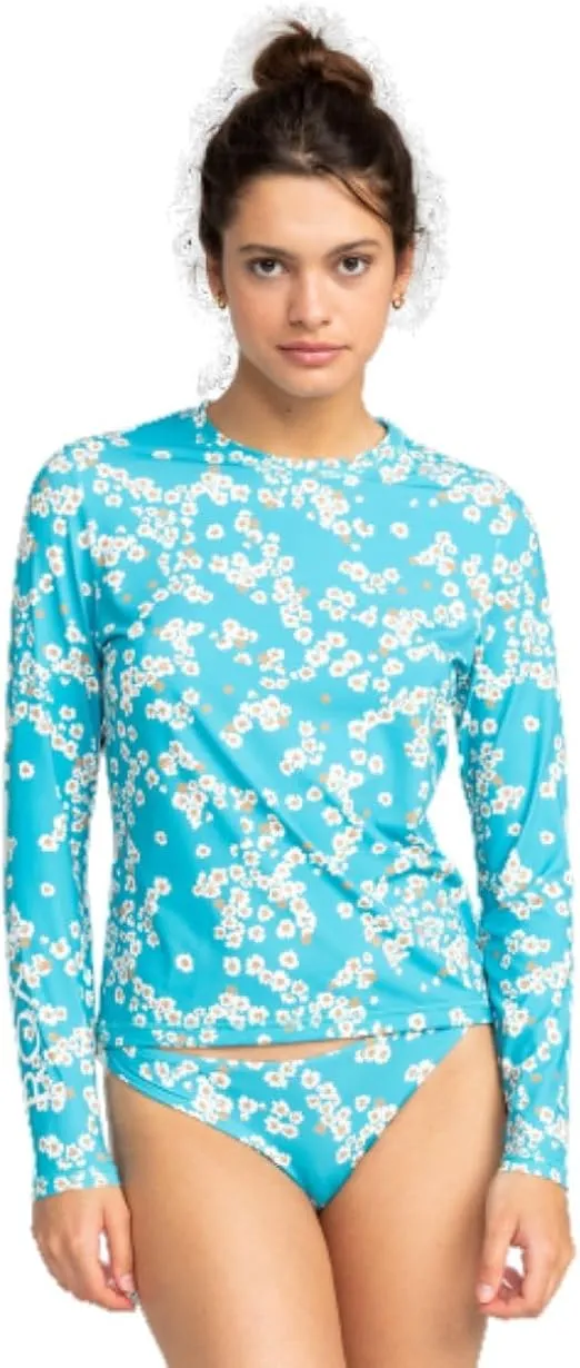 Roxy Women's Standard Sea Skippin UPF 50 Long Sleeve Rashguard