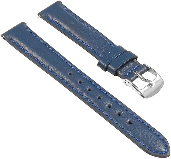 Classic Women's Leather Quick Release Watch Band Strap - Choose Your Color/Length - 8mm 10mm 12mm 14mm 16mm 18mm 20mm 22mm 24mm
