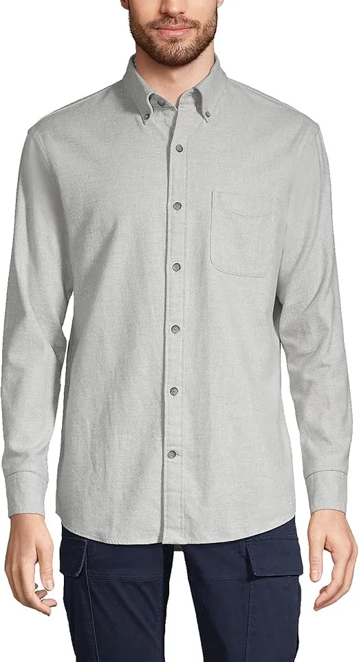 Lands' End Men's Traditional Fit Flagship Flannel Shirt