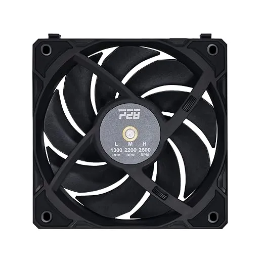 LIAN LI UNI Fan P28 120 Black Single Pack Without a Fan Speed Controller - P28120-1B