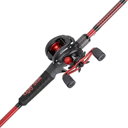 Ugly Stik Carbon Low Profile Baitcast Reel and Fishing Rod Combo