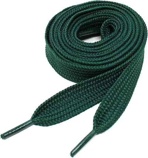 Thick Flat 3/4" Wide Shoelaces Solid Color Strings for All Shoe Types - Sneaker Shoe Laces