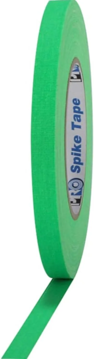 Pro Tapes PRO-SPIKE/FGRN0545 Pro Gaff Fluorescent Green Gaffers Spike Tape 1/2 " X 45 yd.