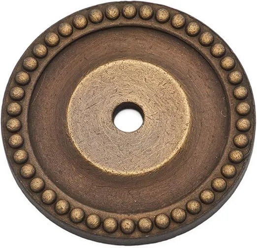 RK International RKI Antique English R.K. International BP 7822 AE Beaded Single Hole Backplate