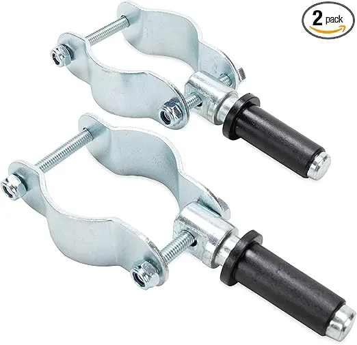 CROOKED CREEK Trac Outdoors Oar Locks - Safely Secures Your Oars - Fits Oar Shafts Up to 1-7/8-inches - 2 pack (50428),Silver