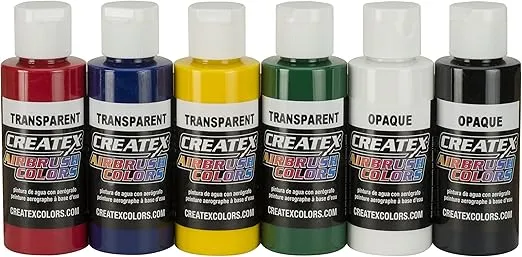 Createx 5801-00 Airbrush Paint Set, Multicolor
