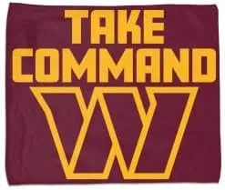 Washington Commanders SLOGAN Rally Towel - Full color