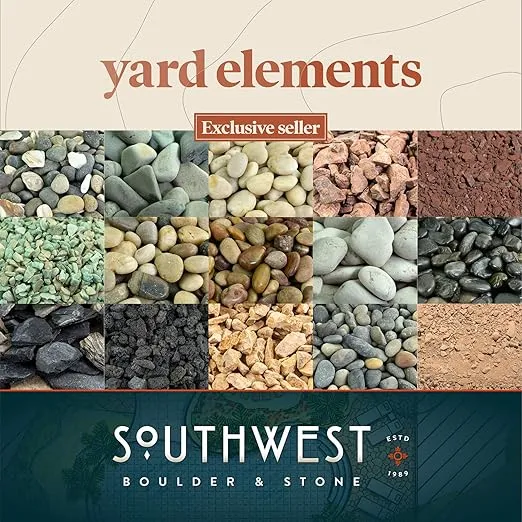 Mexican Beach Pebbles | 20 Pounds of Smooth Unpolished Stones | Hand-Picked, Premium Pebbles for Garden and Landscape Design | Mixed, 1 Inch - 2 Inch