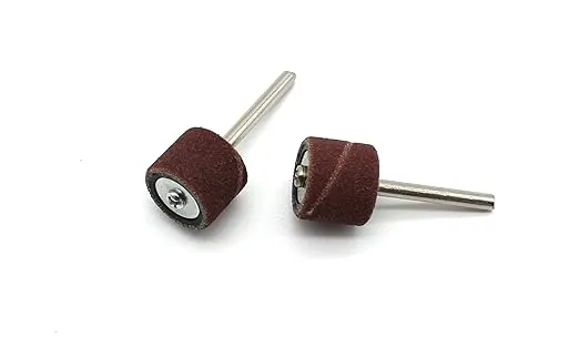 TMAX 10 pc 1/2 Inch Rubber Mandrel Sand Drum Holder 1/8 Inch Shank for Dremel Rotary Tools