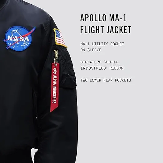 Alpha Industries Men's Apollo MA-1 Flight Jacket