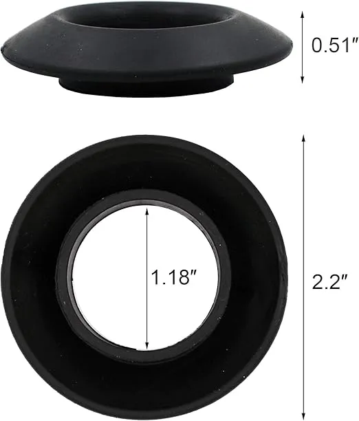 4 Pcs Universal Kayak Paddle Drip Rings-for Kayak and Canoe Paddles - No More Sliding Up and Down (Black)