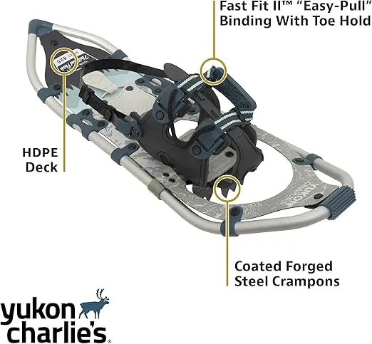 Yukon Charlie's Advanced Spin Snowshoes - Snowshoes for Men & Women - Multiple Models & Sizes