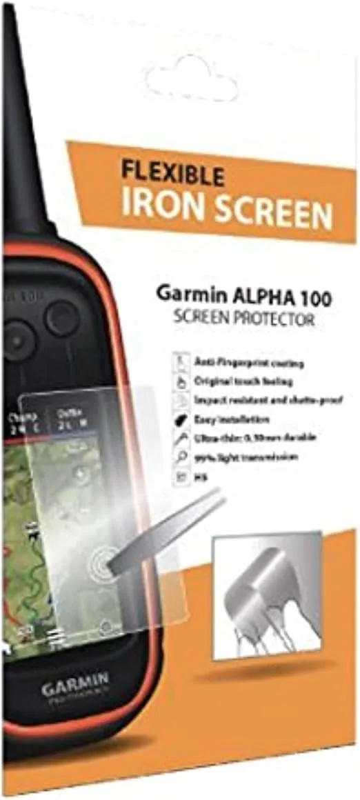 Flexible Iron Screen Protector for Garmin Alpha 100