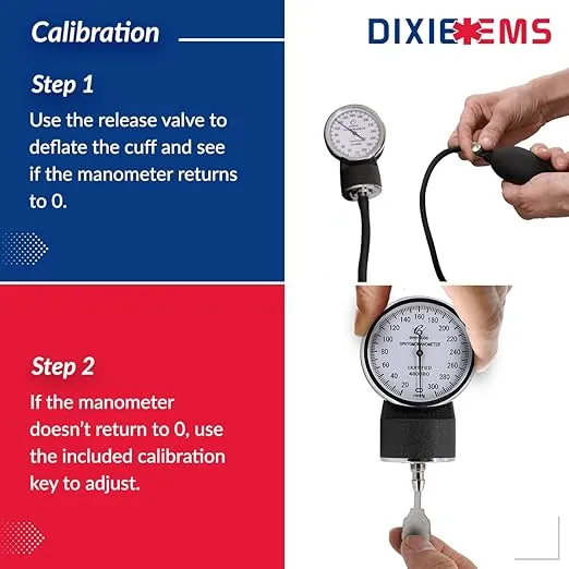 Dixie EMS Blood Pressure and Sprague Stethoscope Kit - Orange